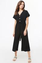 Forever21 Ribbed Wide-leg Jumpsuit