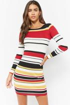 Forever21 Variegated-striped Bodycon Dress