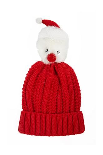 Forever21 Santa Pom Pom Knit Beanie