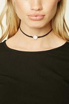 Forever21 Iridescent Faux Suede Choker