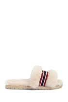 Forever21 Emu Australia Sheepskin Striped Slides