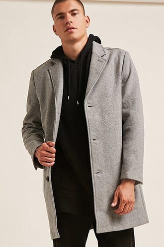 Forever21 Woolen Single-breasted Coat