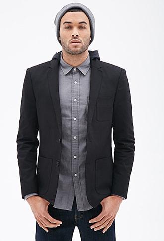 Forever21 Detachable Hood Blazer