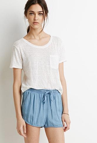 Forever21 Chambray Dolphin Shorts