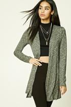 Forever21 Marled Ribbed Knit Cardigan
