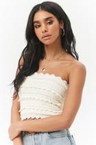 Forever21 Crochet Open-knit Cropped Tube Top