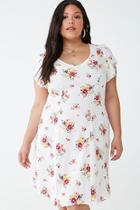 Forever21 Plus Size Floral Lace-up Dress