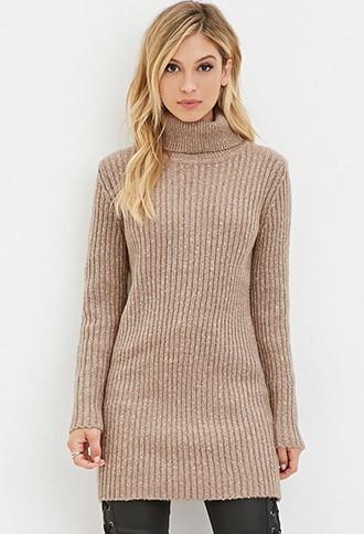 Forever21 Turtleneck Longline Sweater