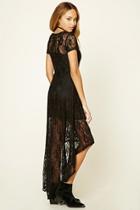 Forever21 Women's  Sheer Lace Maxi Dress