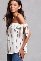 Forever21 Cactus Off-the-shoulder Top