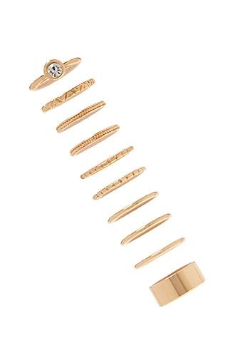 Forever21 Etched Classic Ring Set