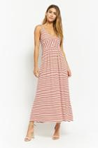 Forever21 Anm Ribbed Striped Maxi Dress
