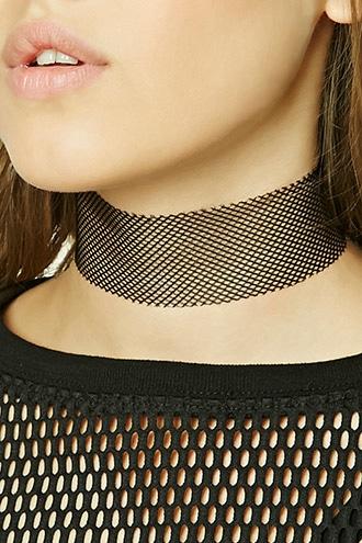 Forever21 Sheer Mesh Choker