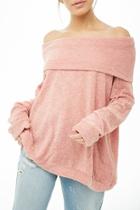 Forever21 Terrycloth Cowl-neck Sweater