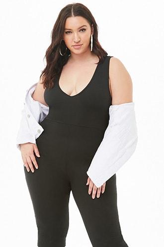 Forever21 Plus Size Ribbed Romper