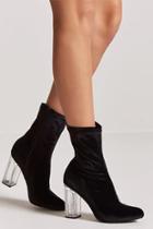 Forever21 Velvet Sock Boots