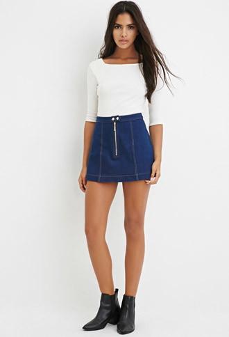 Forever21 A-line Denim Skirt