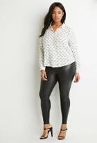 Forever21 Plus Elephant Print Shirt