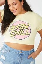 Forever21 Plus Size Stay Chill Graphic Tee