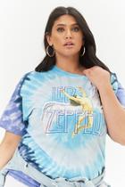 Forever21 Plus Size Led Zeppelin Tie-dye Graphic Tee