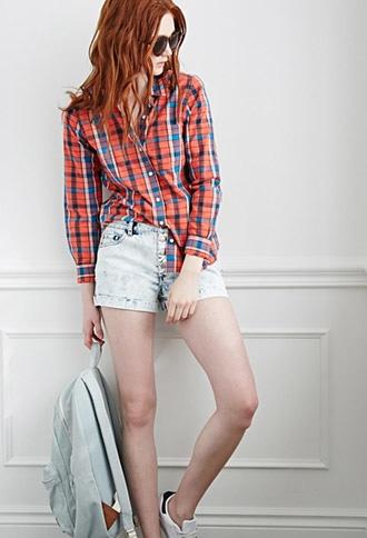 Forever21 Buttoned-front Denim Shorts