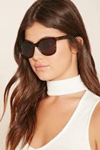 Forever21 Brown Mirrored Cat Eye Sunglasses