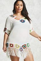Forever21 Plus Size Crochet Trim Tee