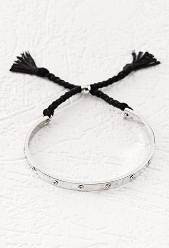 Forever21 Rhinestoned Adjustable Cuff