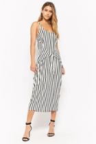 Forever21 Striped Tie-front Tank Dress