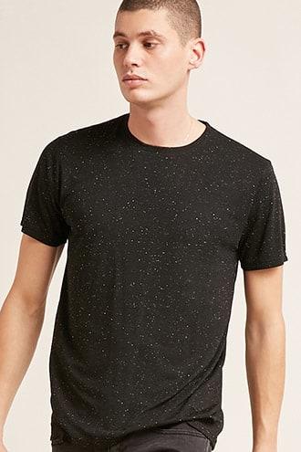 Forever21 Marled Slub Knit Tee