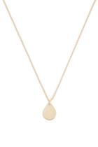 Forever21 Teardrop Pendant Chain Necklace