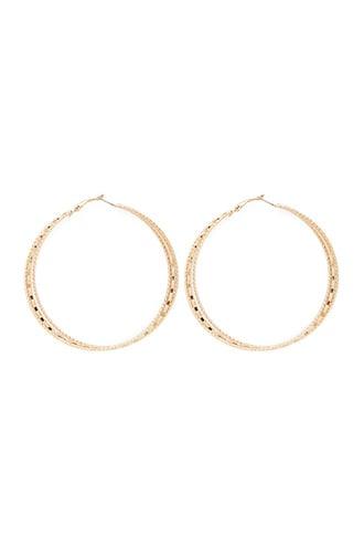 Forever21 Layered Band Hoop Earrings