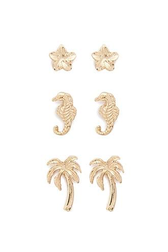 Forever21 Tropical Stud Earrings Set
