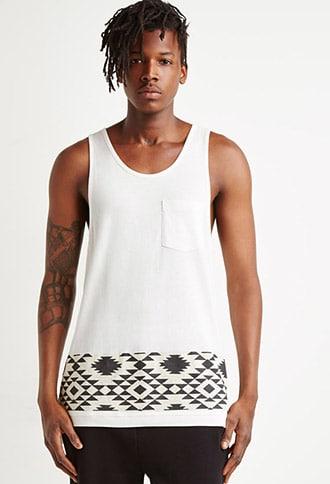 Forever21 Southwestern Print-hem Tank