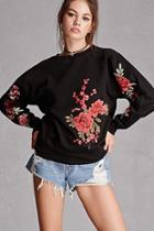Forever21 Jetbang Embroidered Sweatshirt