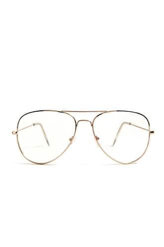 Forever21 Men Clear Aviator Readers