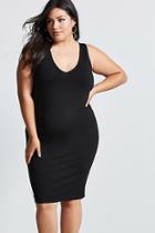 Forever21 Plus Size V-neck Bodycon Dress