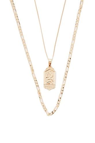 Forever21 Men Chained & Able Necklace Set
