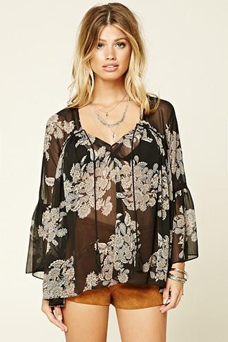 Love21 Women's  Contemporary Tie-front Top