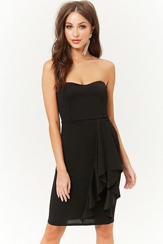 Forever21 Ruffle-trim Tube Dress