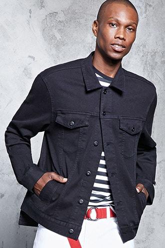 Forever21 Distressed High-low Denim Jacket