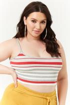 Forever21 Plus Size Striped Crop Cami