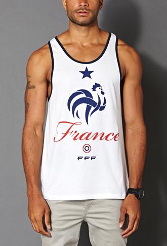 21 Men France Football Tank Top