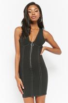 Forever21 Seamed Zip-front Dress