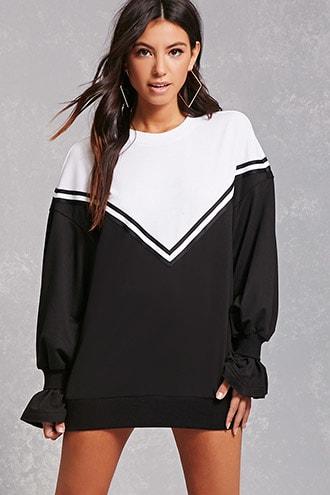 Forever21 Korirl Chevron Sweatshirt