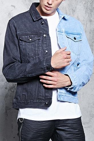 Forever21 Colorblock Denim Jacket