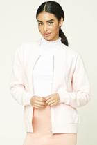Forever21 Women's  Blush Classic Zip Jacket