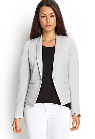 Forever21 Contemporary Classic Woven Blazer