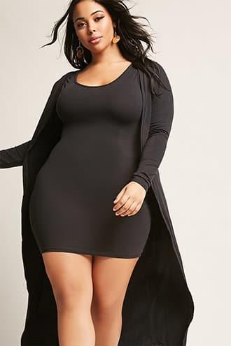 Forever21 Rebdolls Inc. Tank Top Mini Dress & Cardigan Set