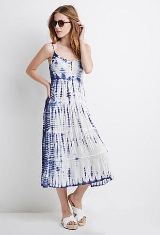 Forever21 Tie-dye Midi Dress